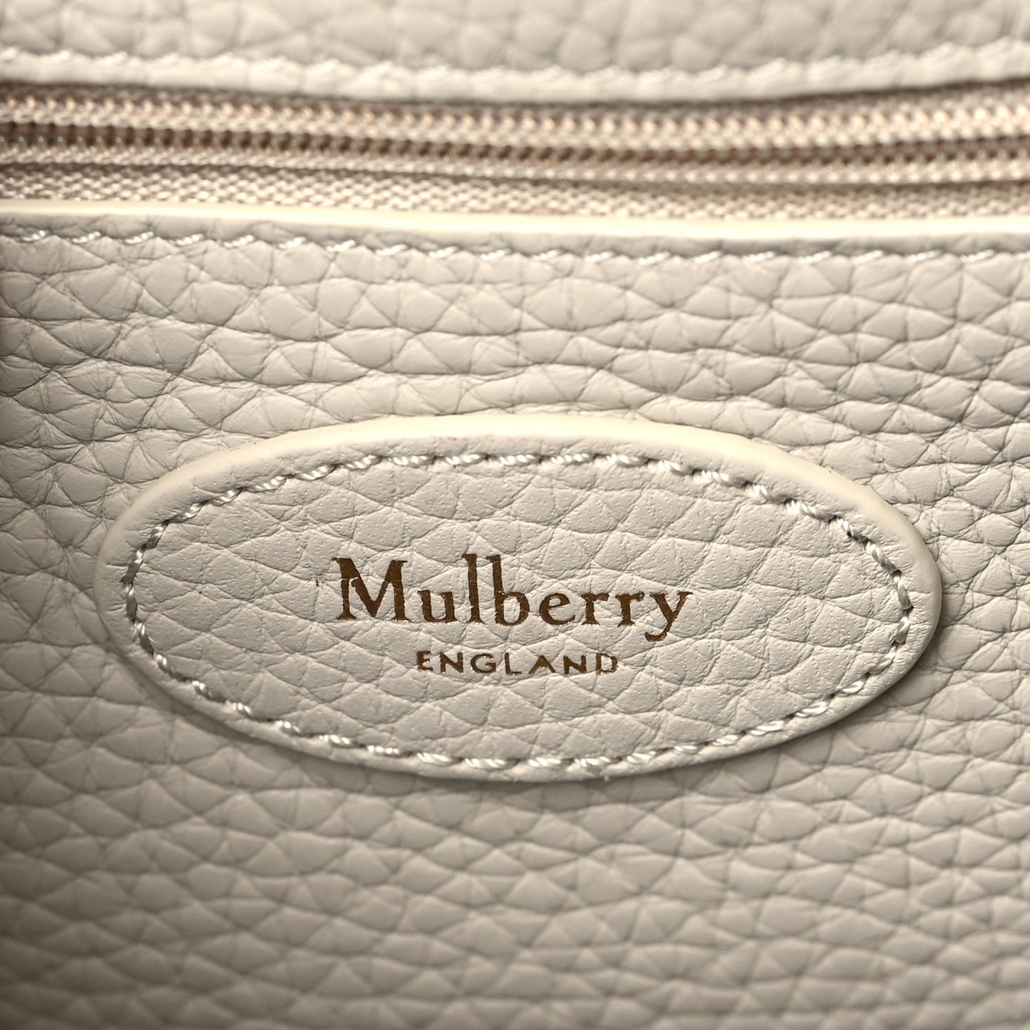 Heavy Grain Small Bayswater Satchel Chalk