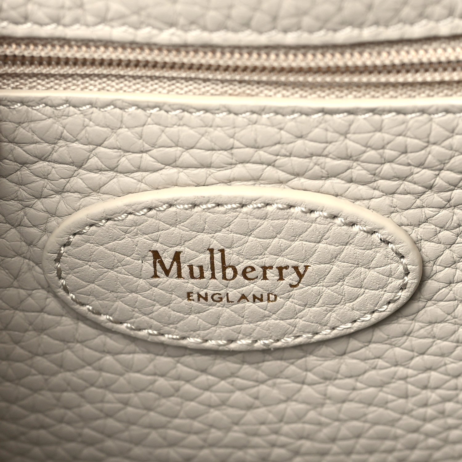 Mulberry Heavy Grain Small Bayswater Satchel Chalk 6 of 9