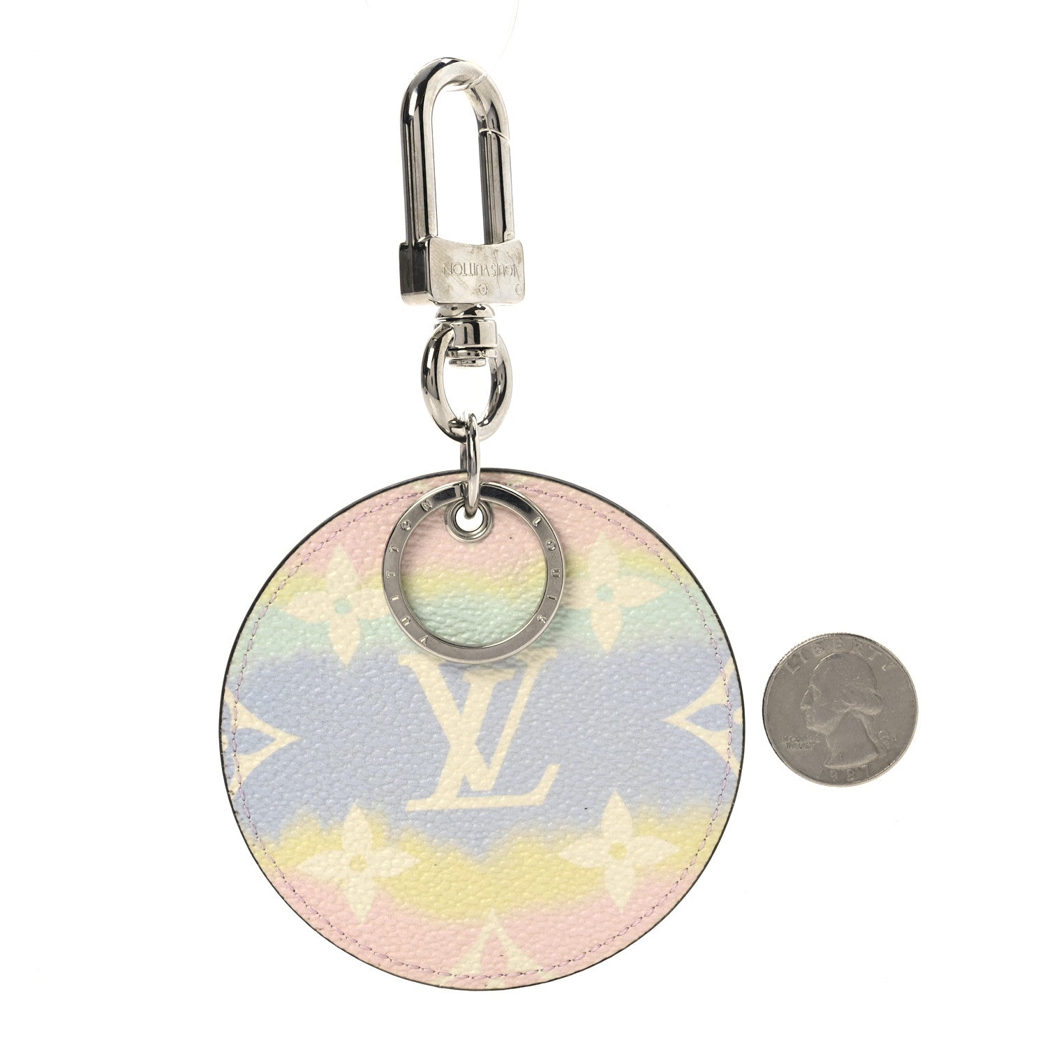 Louis Vuitton Monogram Escale Bag Charm Key Holder Pastel 2 of 4