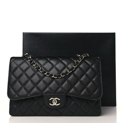 Chanel Caviar Quilted Jumbo Single Flap Black 10 of 10
