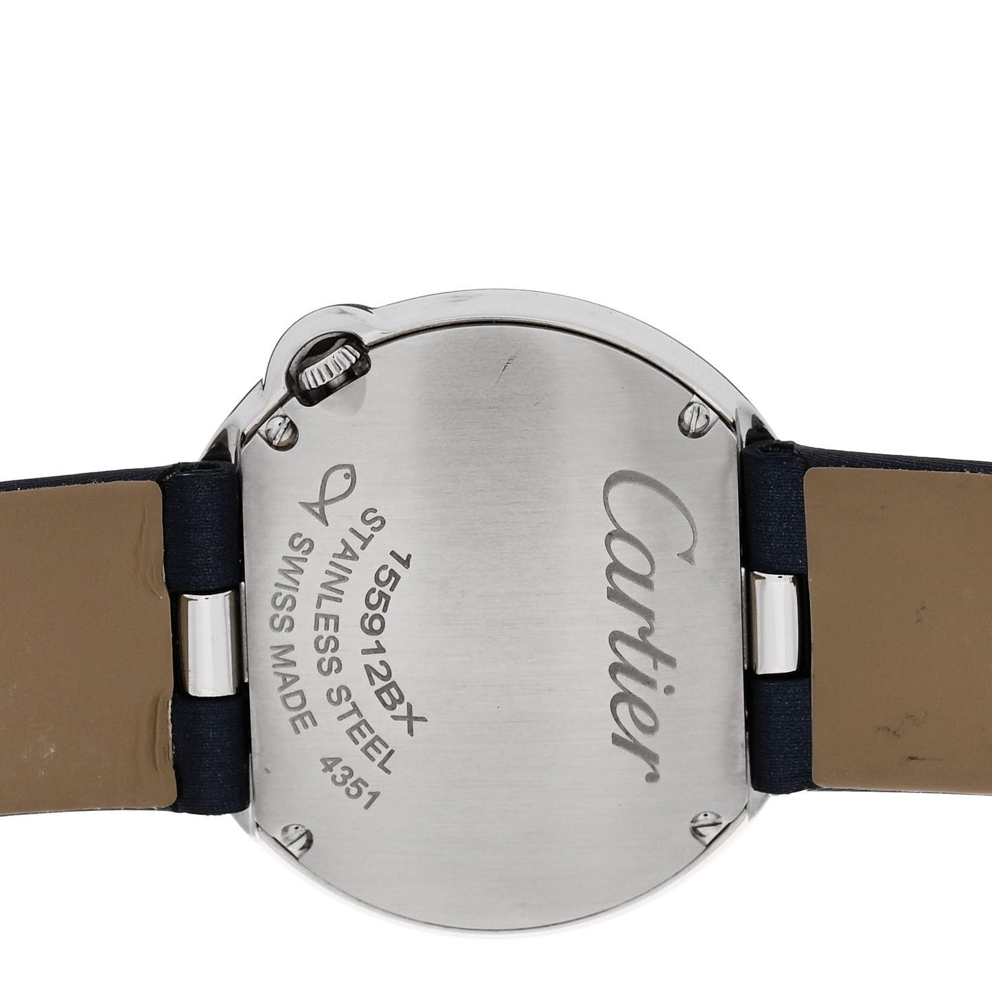 Stainless Steel Satin Diamond Bezel 30mm Ballon Blanc De Cartier Quartz Watch
