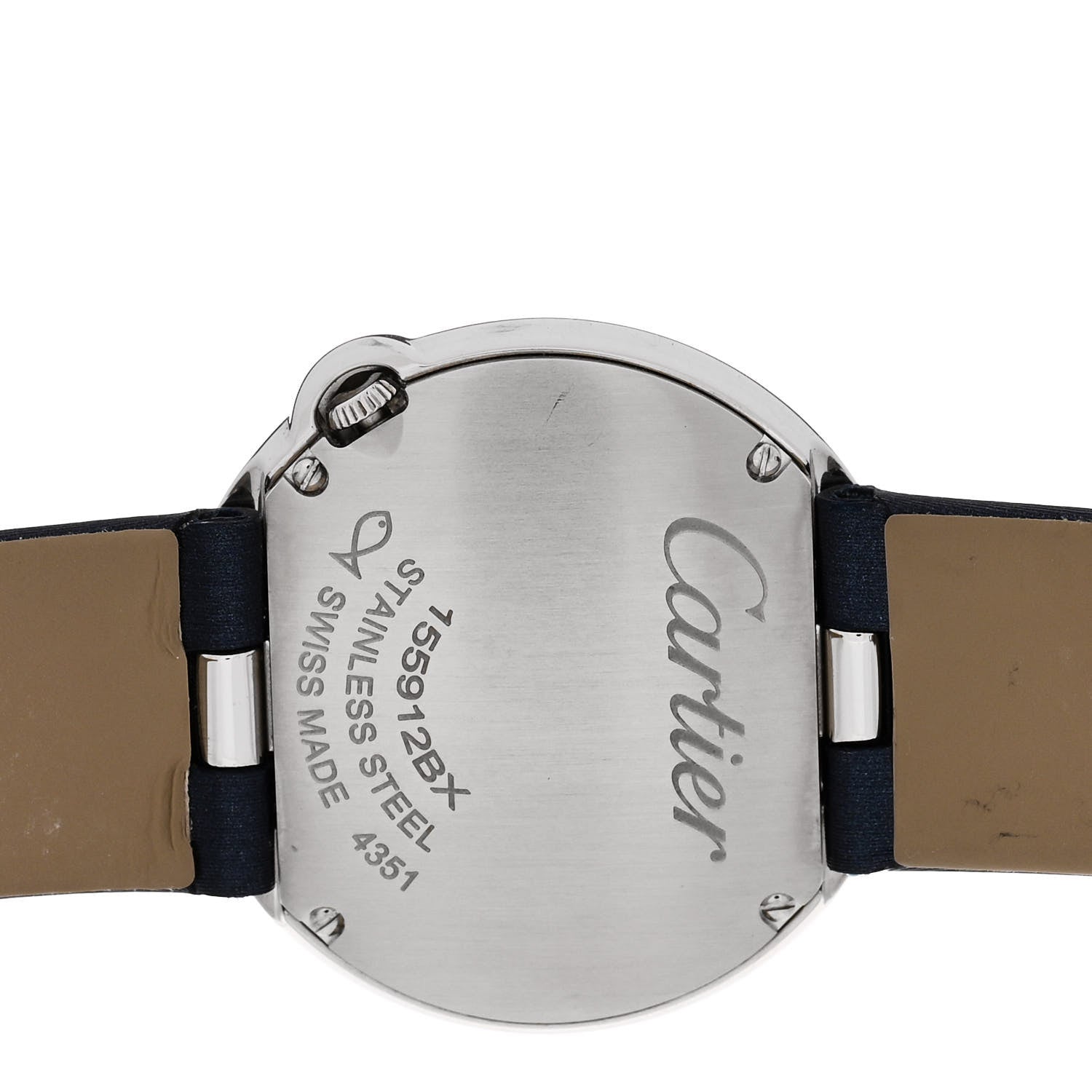 Cartier Stainless Steel Satin Diamond Bezel 30mm Ballon Blanc De Cartier Quartz Watch 4 of 5