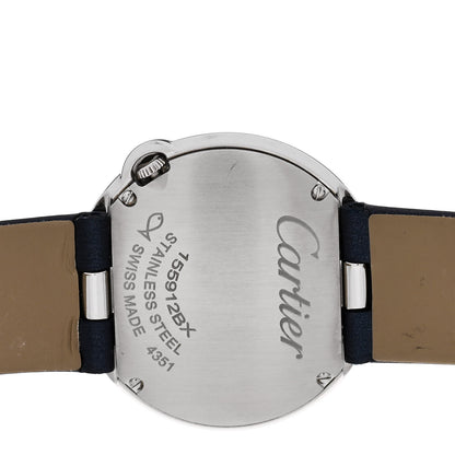 Cartier Stainless Steel Satin Diamond Bezel 30mm Ballon Blanc De Cartier Quartz Watch 4 of 5