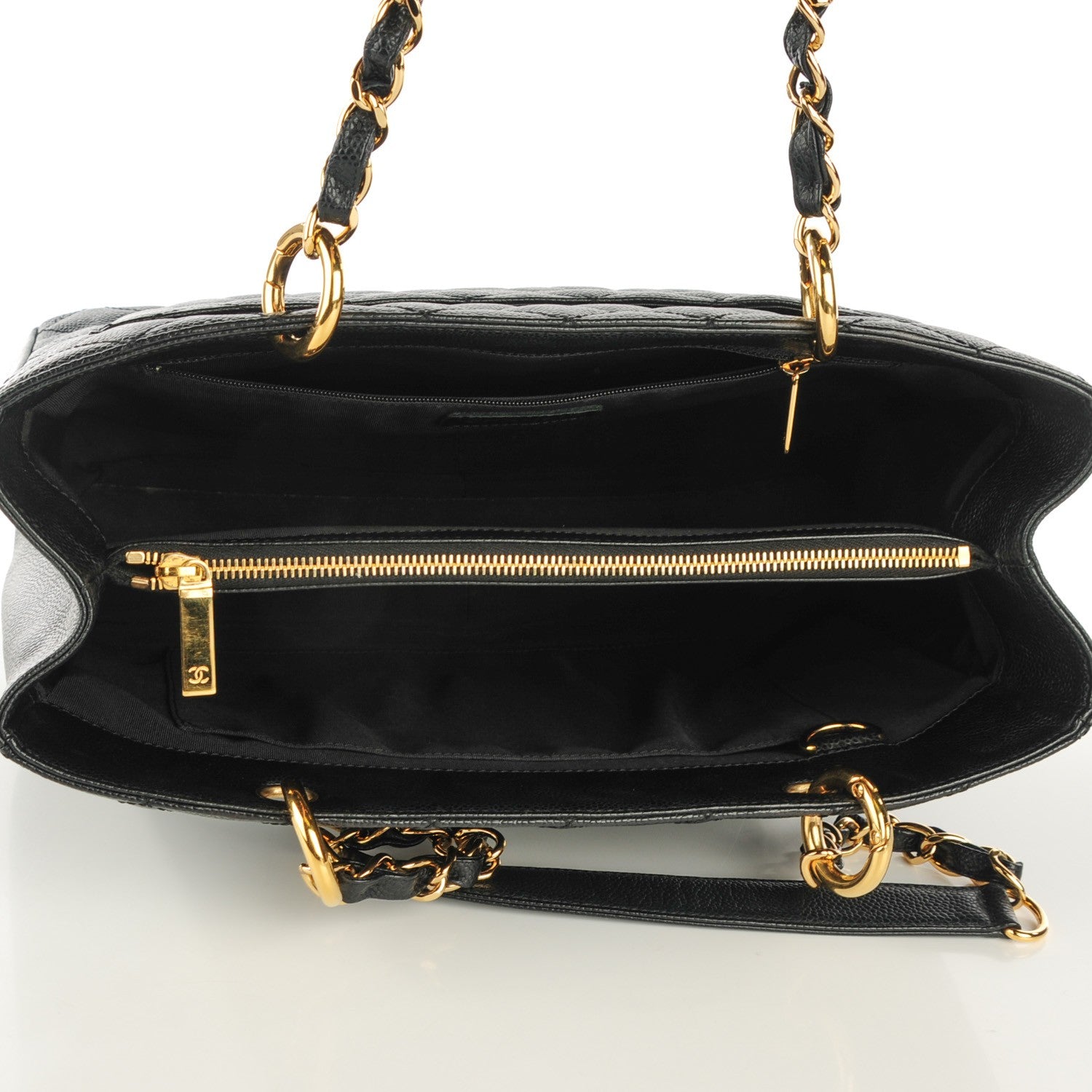 Chanel Caviar Quilted Grand Shopping Tote GST Black 5 of 7