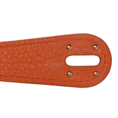 Hermes Taurillon Clemence Lindy 30 Orange 6 of 10
