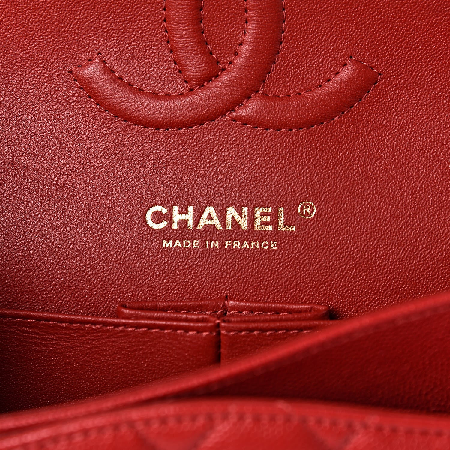 Chanel Caviar Quilted Medium Double Flap Red 7 of 11