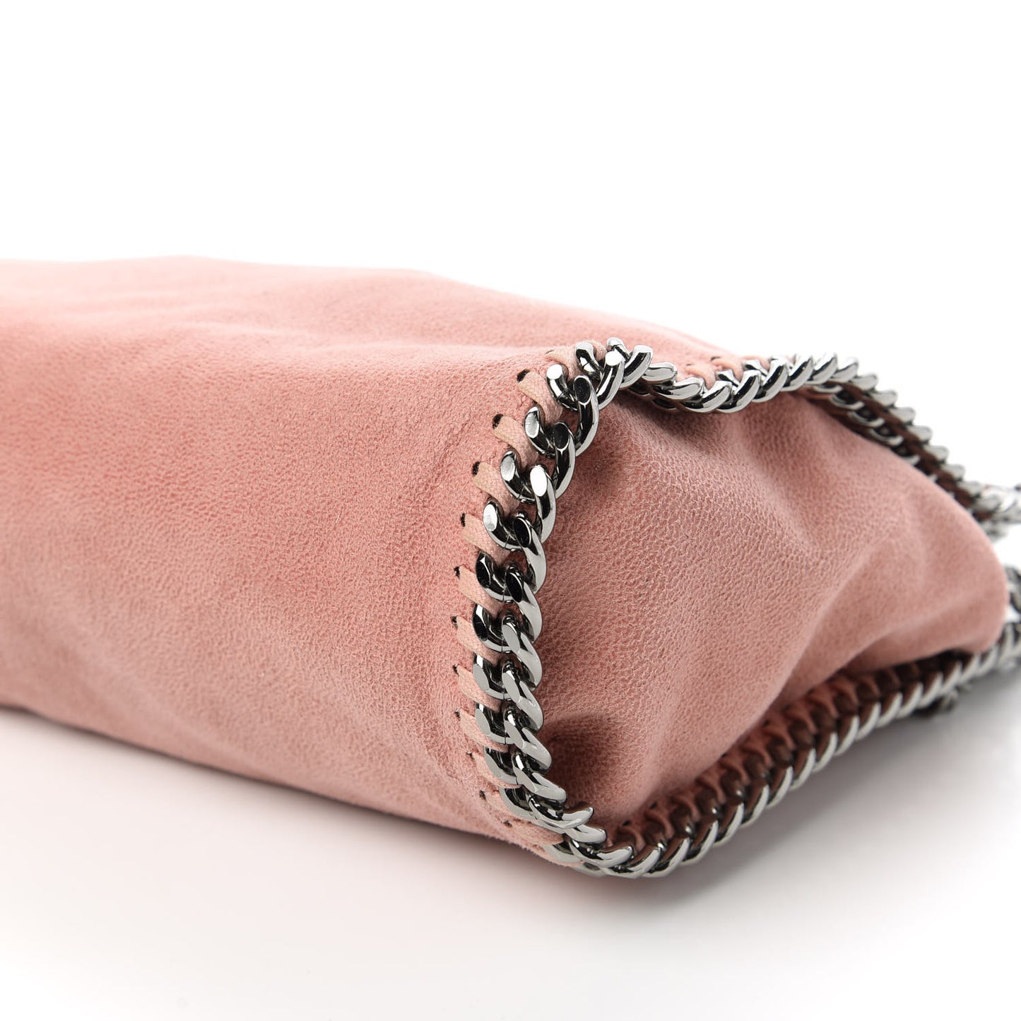 Shaggy Deer Mini Falabella Fold Over Tote Pink