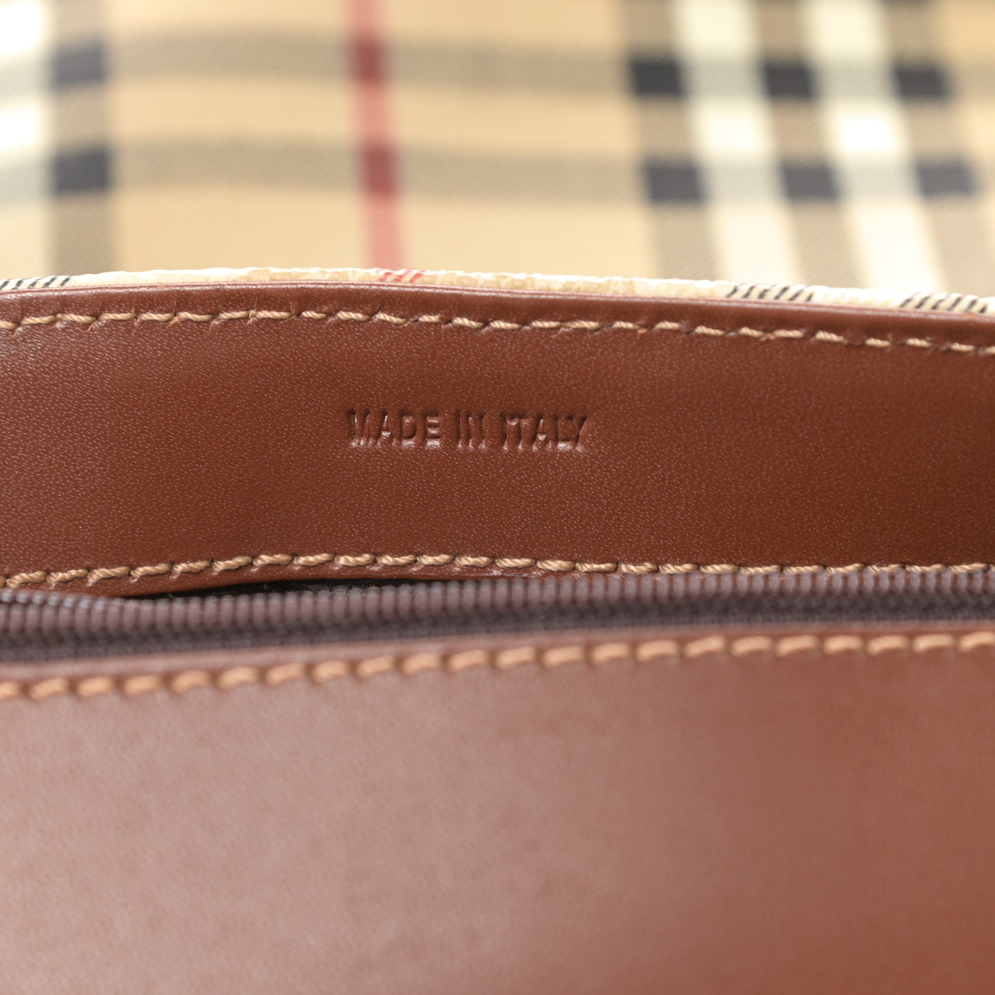 Haymarket Check Messenger Bag Brown