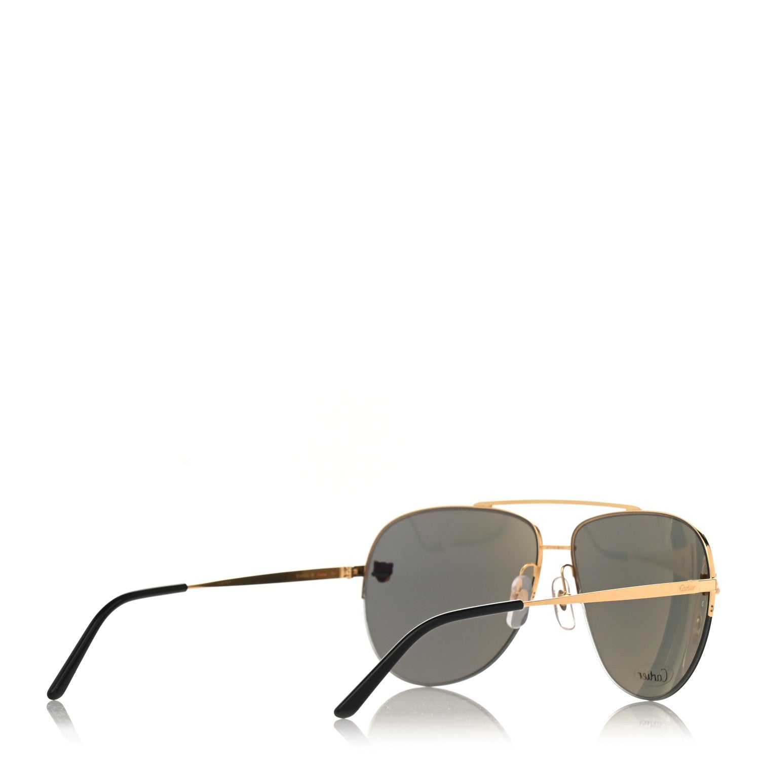 Cartier Panthere De Cartier Aviator Sunglasses Gold 4 of 7