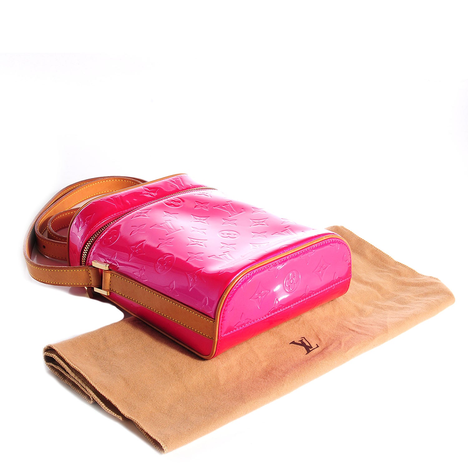 Louis Vuitton Vernis Sullivan Vertical Fuchsia 4 of 7