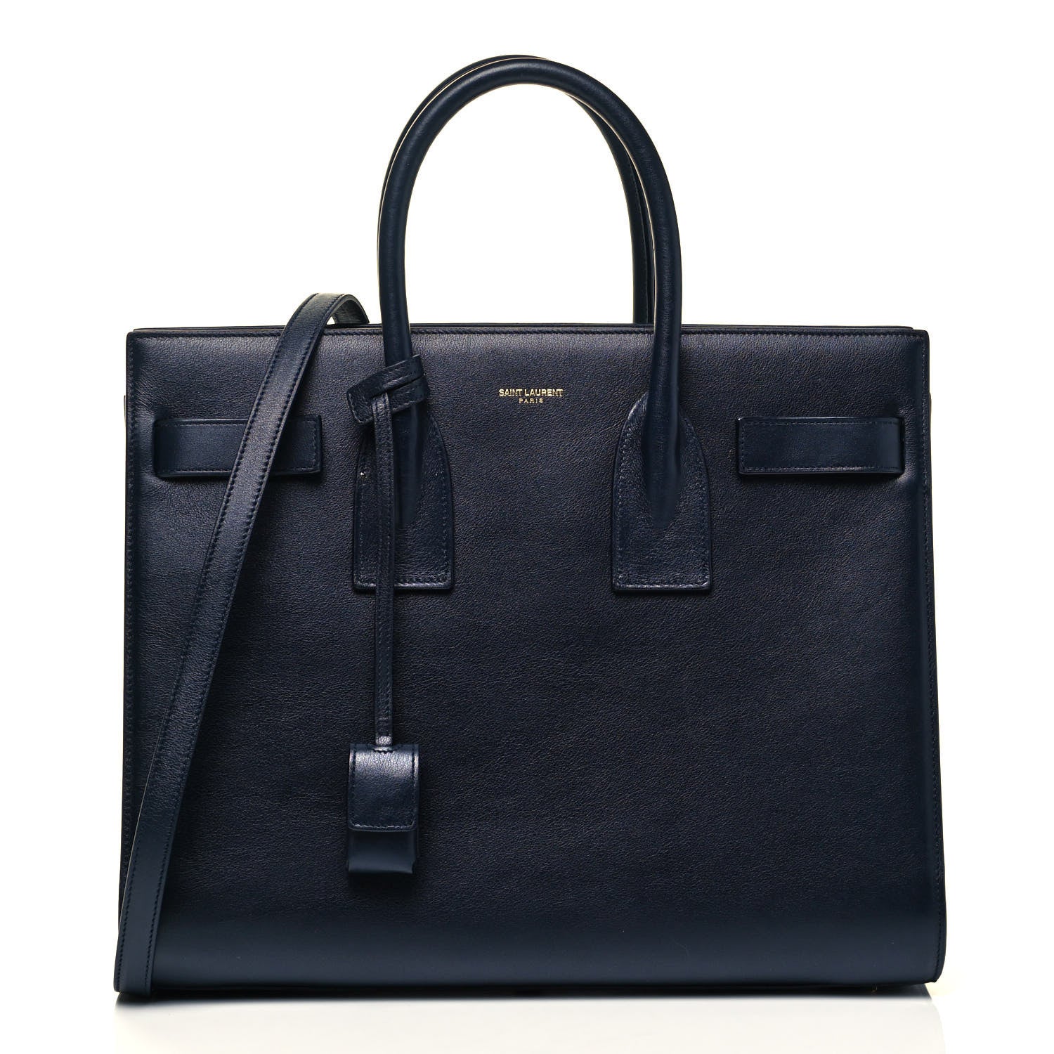 Saint Laurent Calfskin Small Sac De Jour Navy 1 of 9