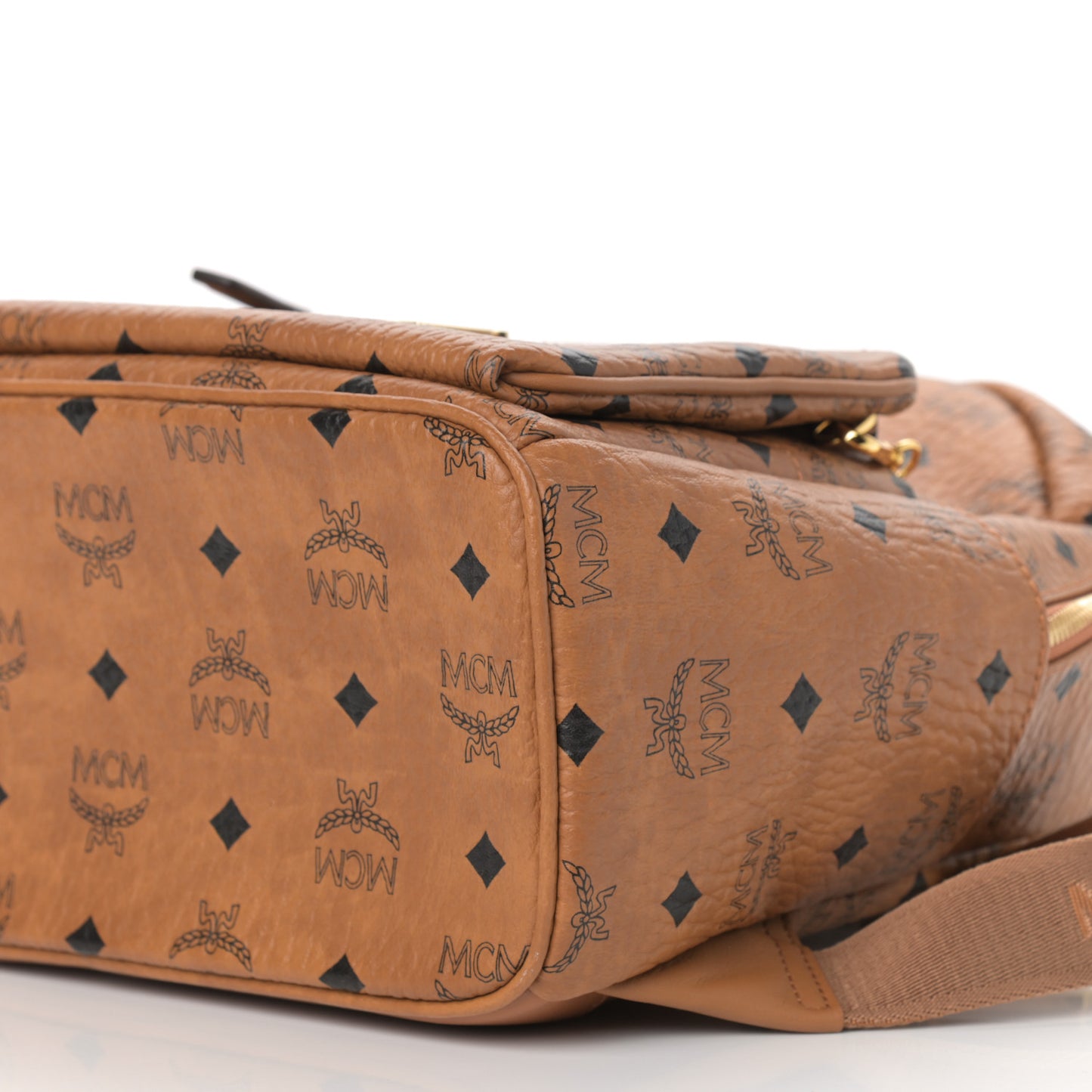 Visetos Studded Retro Trilogie Stark Backpack Cognac