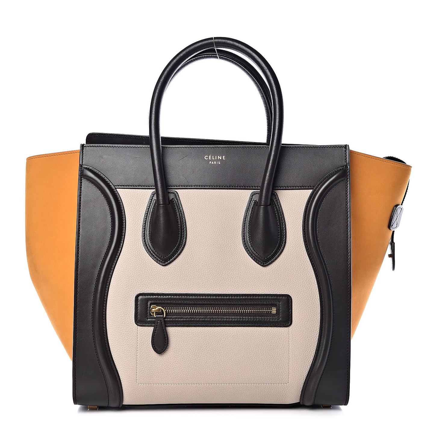 Drummed Calfskin Nubuck Mini Tri-Color Luggage Chalk