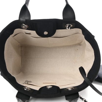 Chanel Mixed Fibers Small Deauville Tote Black 5 of 10