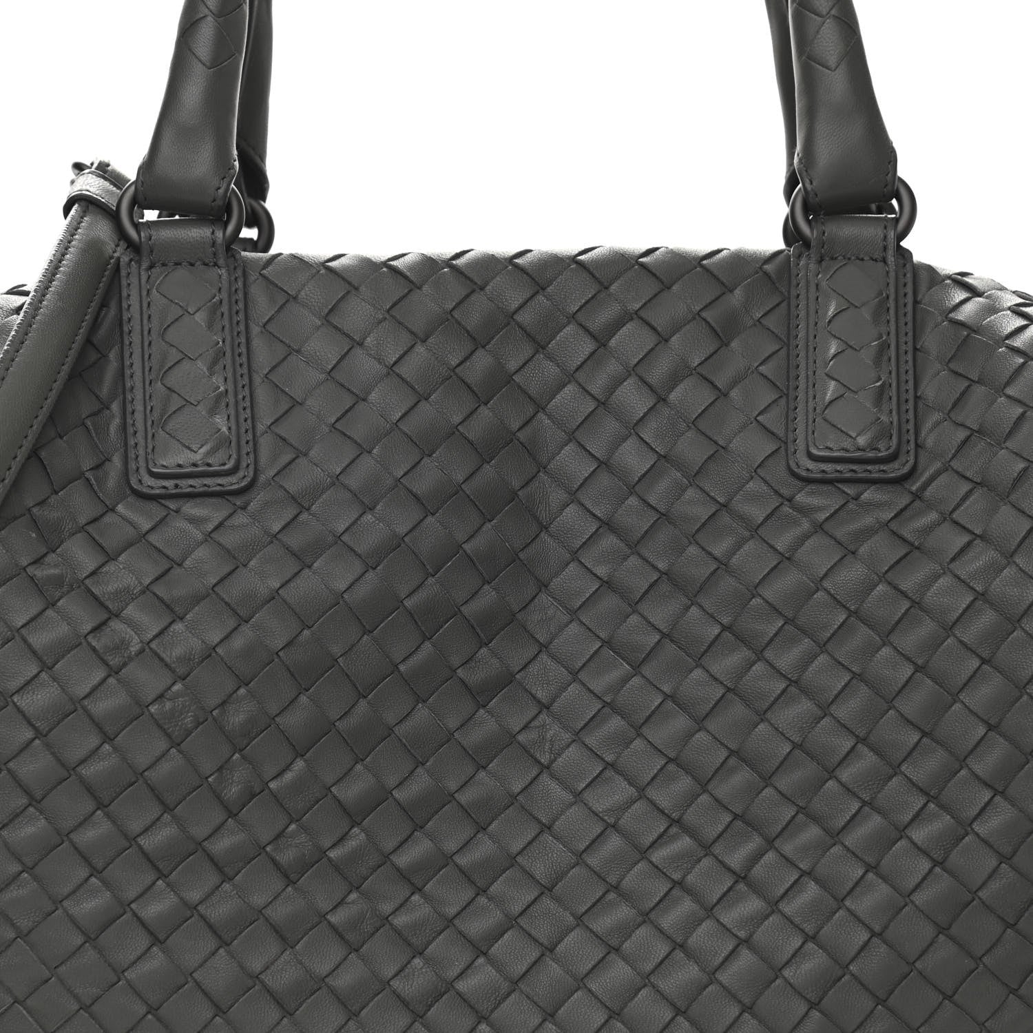 Bottega Veneta Nappa Intrecciato Maxi Convertible Tote Grey 9 of 11