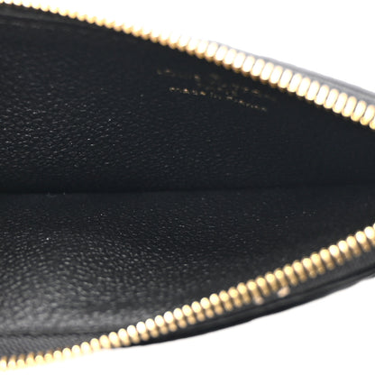 Louis Vuitton Empreinte Monogram Zipped Romy Card Holder Black 5 of 9