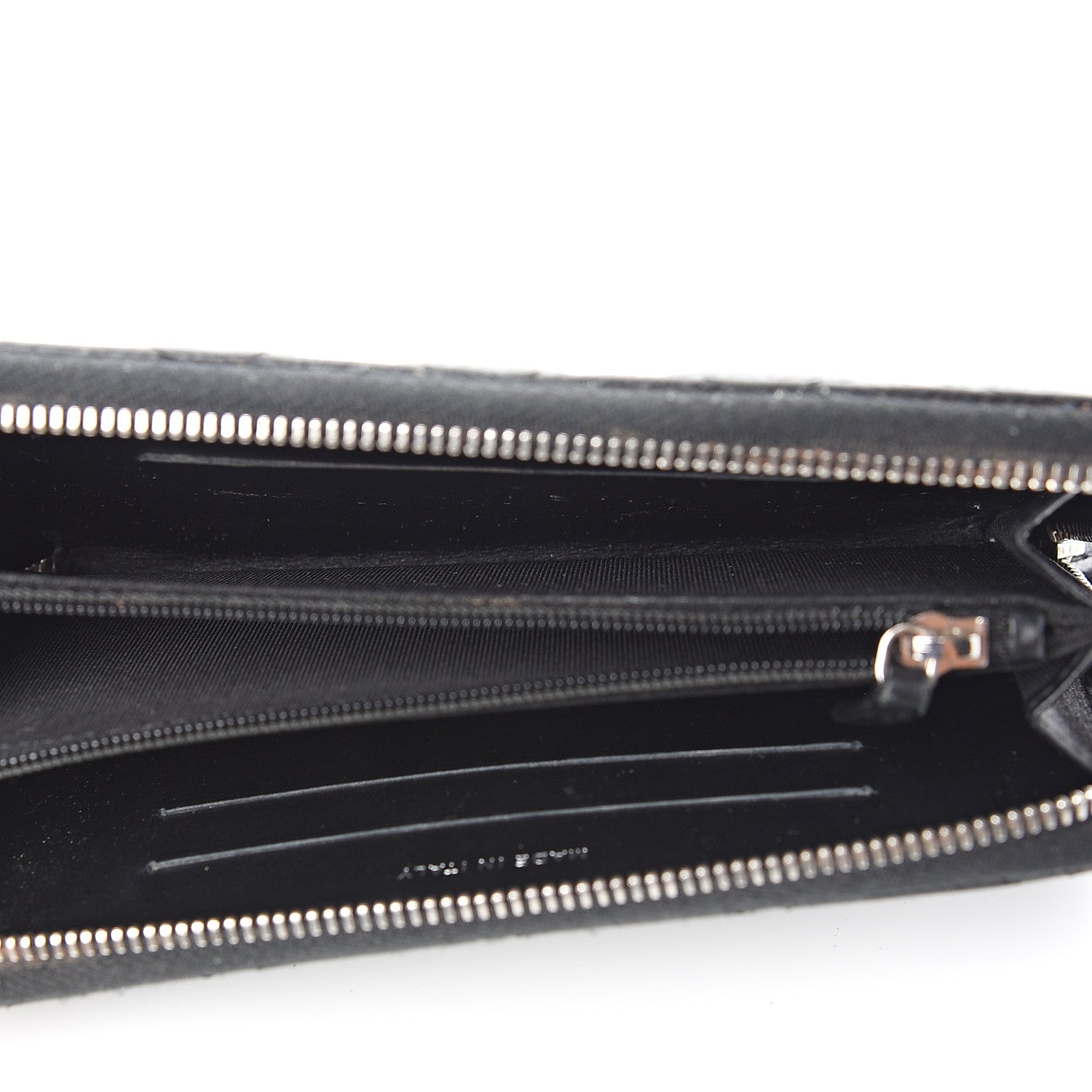 Chanel Caviar Quilted Small Gusset Zip Around Wallet Black 4 of 8