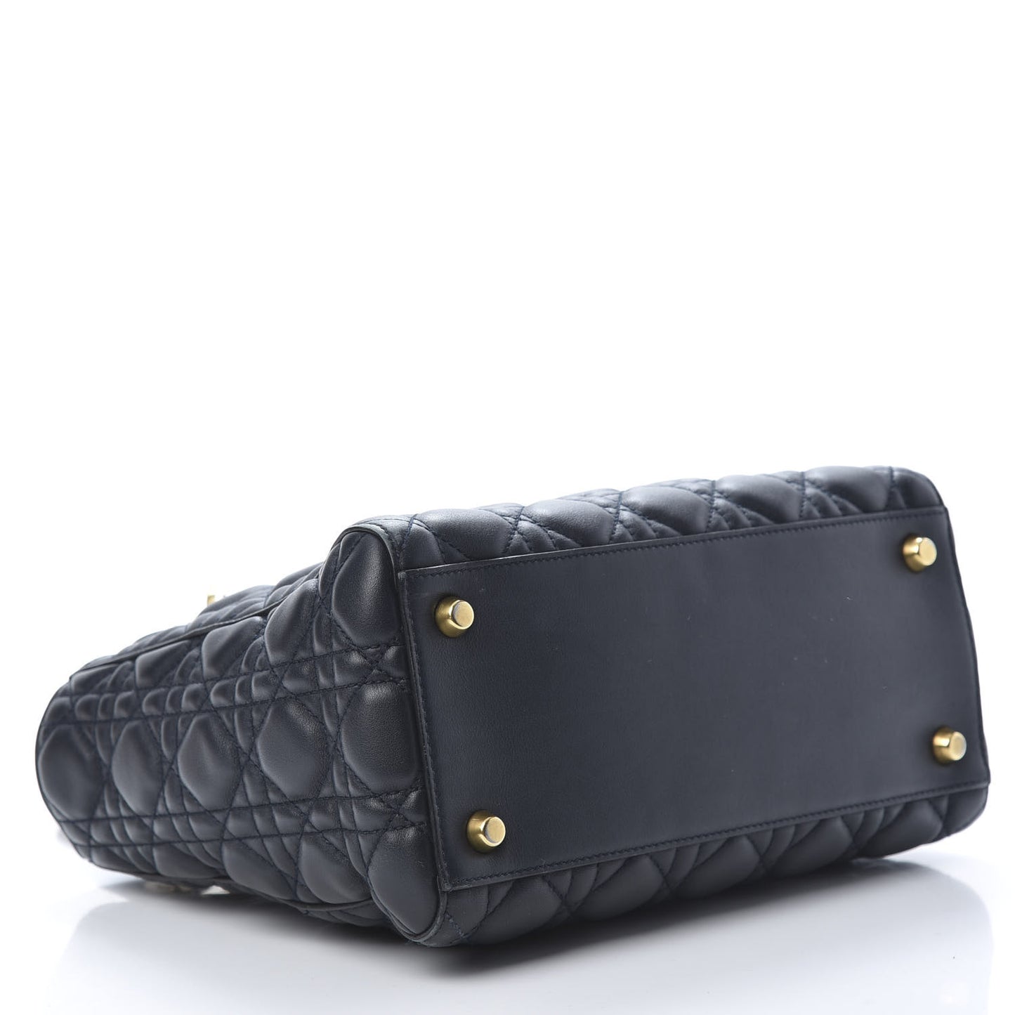 Lambskin Cannage Medium Lady Dior Black