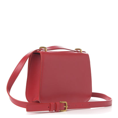 Saint Laurent Smooth Calfskin Small Spontini Saddle Bag Lipstick Red 3 of 9