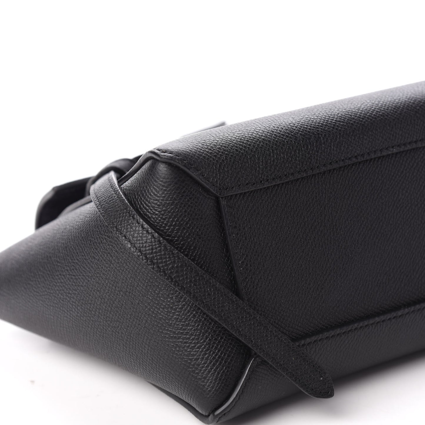 Grained Calfskin Nano Belt Bag Black