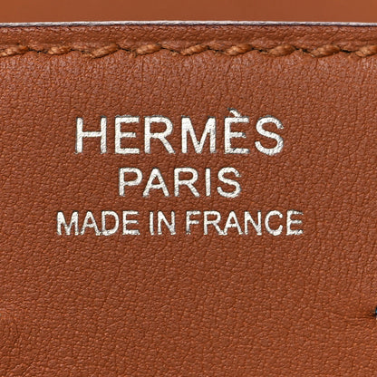 Hermes Swift Epsom Tressage Birkin 30 Gold Bleu de Nord Bleu Indigo 25 of 34