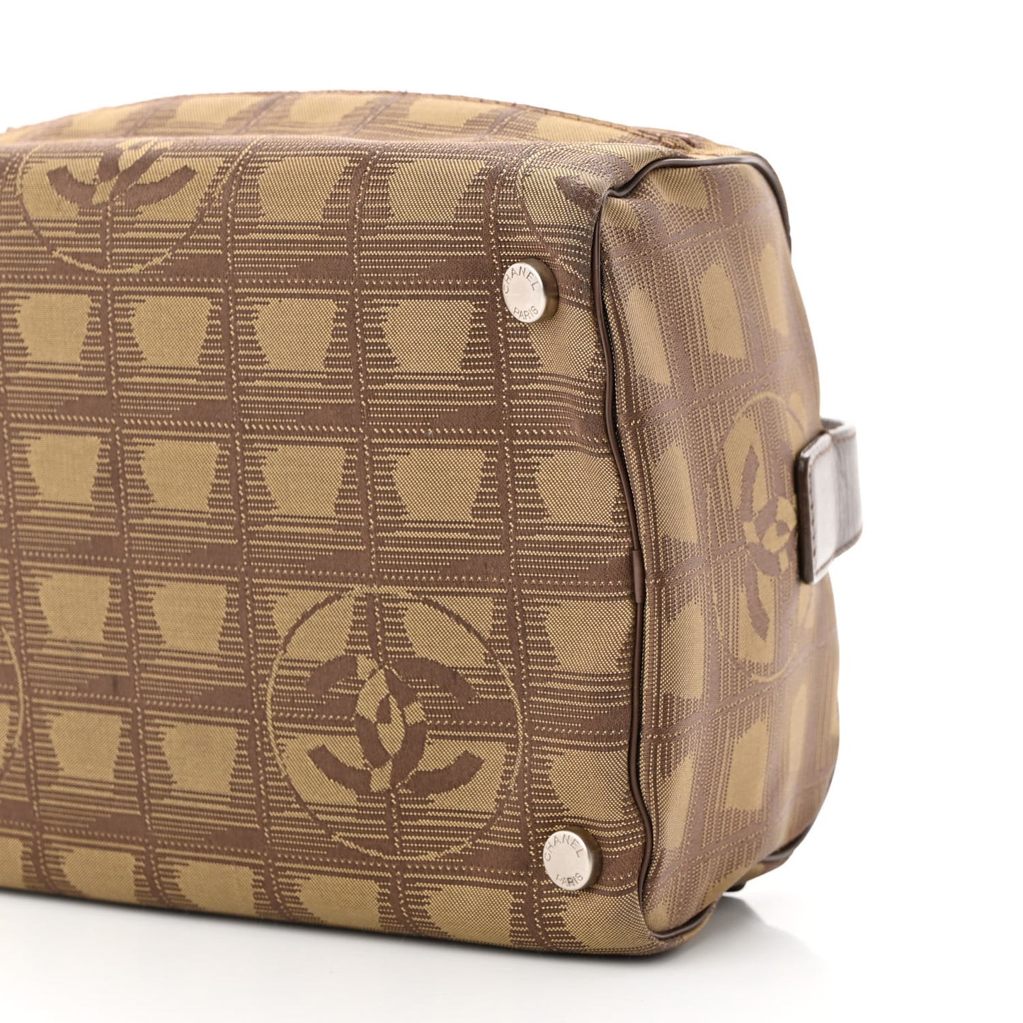 Nylon Travel Cosmetic Case Brown