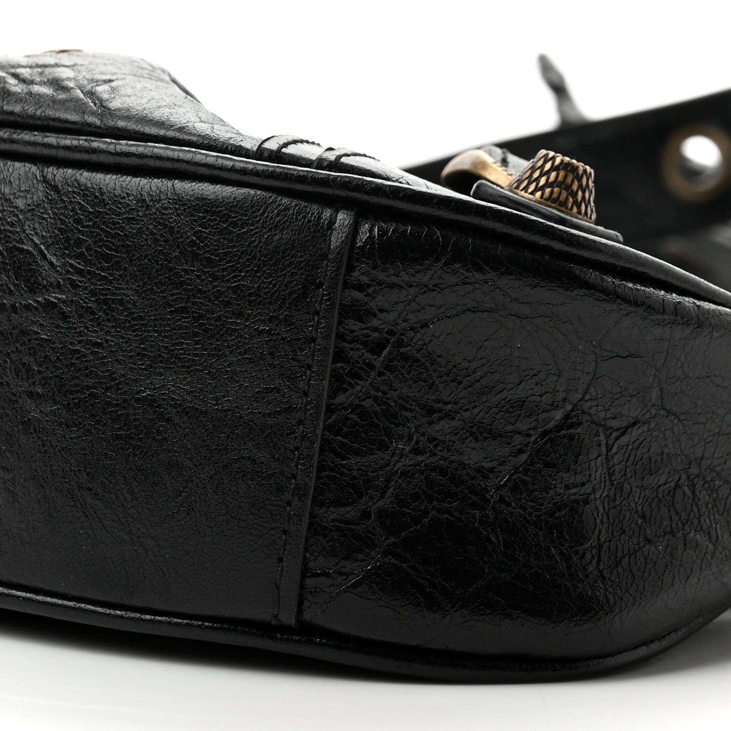 Balenciaga Agneau Arena Pin Embellished Le Cagole Shoulder Bag XS Black 10 of 10