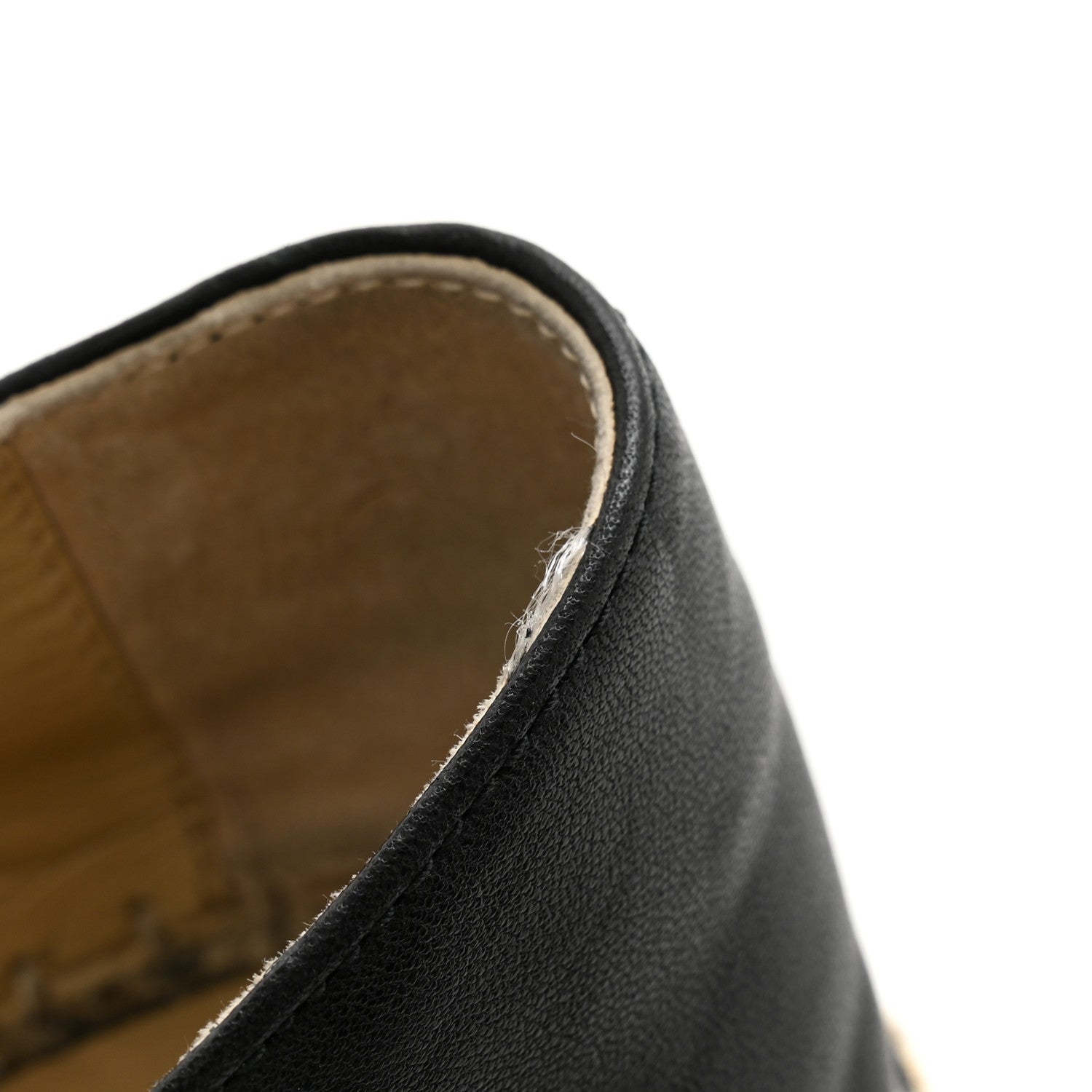 Chanel Calfskin Chain CC Espadrilles 38 Black 10 of 11