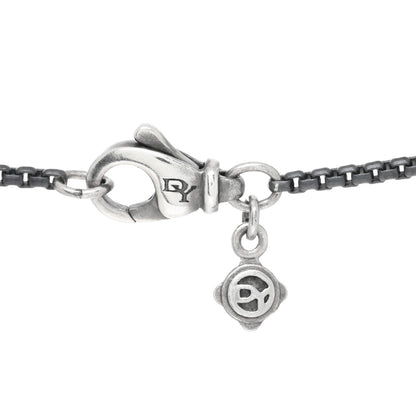 David Yurman Sterling Silver 18K Yellow Gold Garnet Hematite Black Onyx Elements Station Necklace 4 of 4