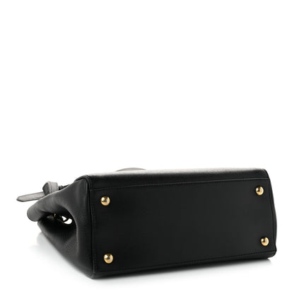 Fendi Vitello Elite Petite 2Jours Tote Black 4 of 10