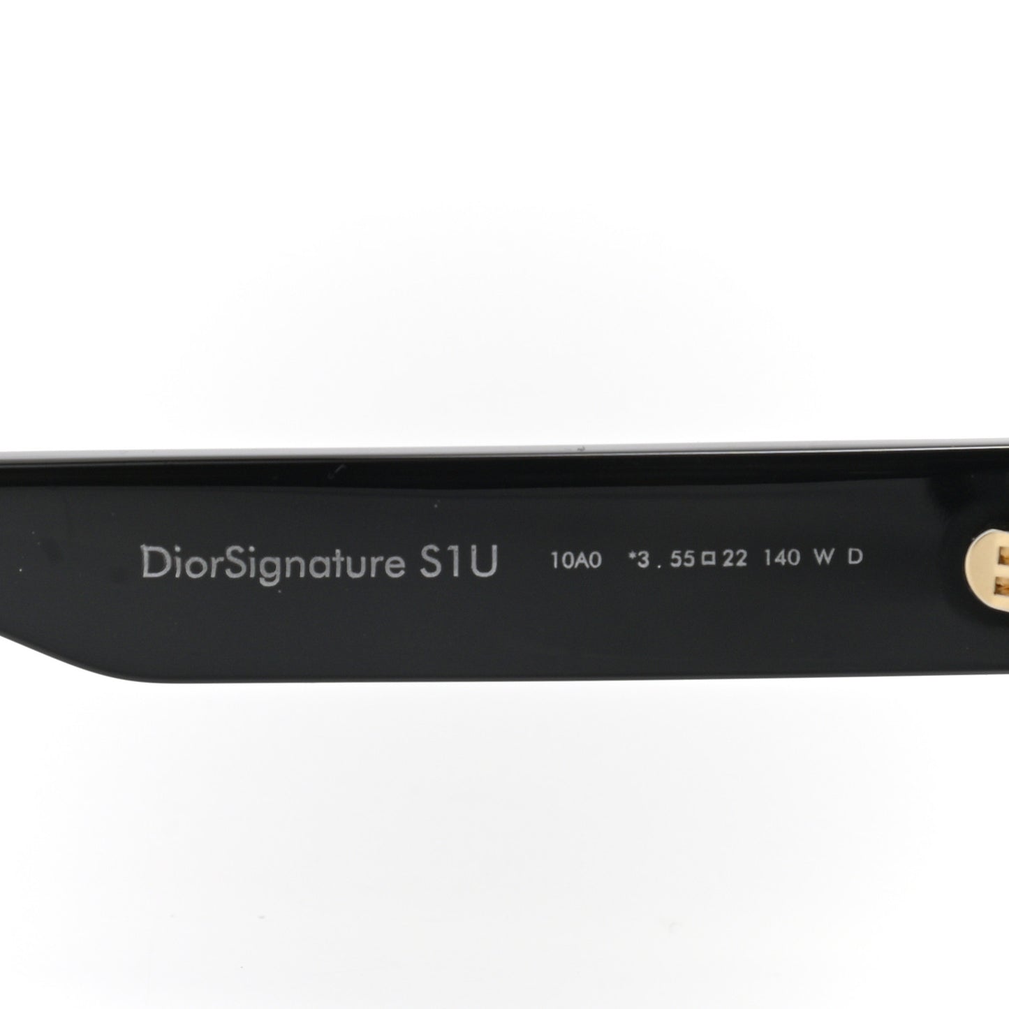 Acetate Diorsignature S1U Square Sunglasses Black