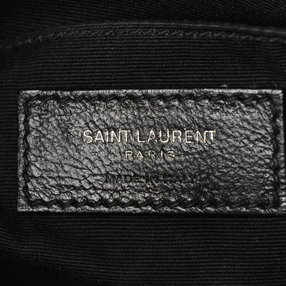 Saint Laurent Calfskin Matelasse Monogram Lou Camera Bag Black 6 of 9