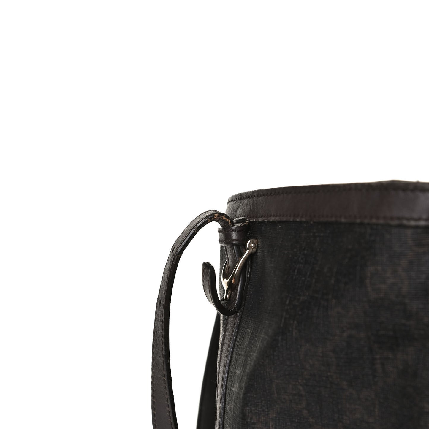 GG Supreme Monogram Medium Nice Tote Dark Brown