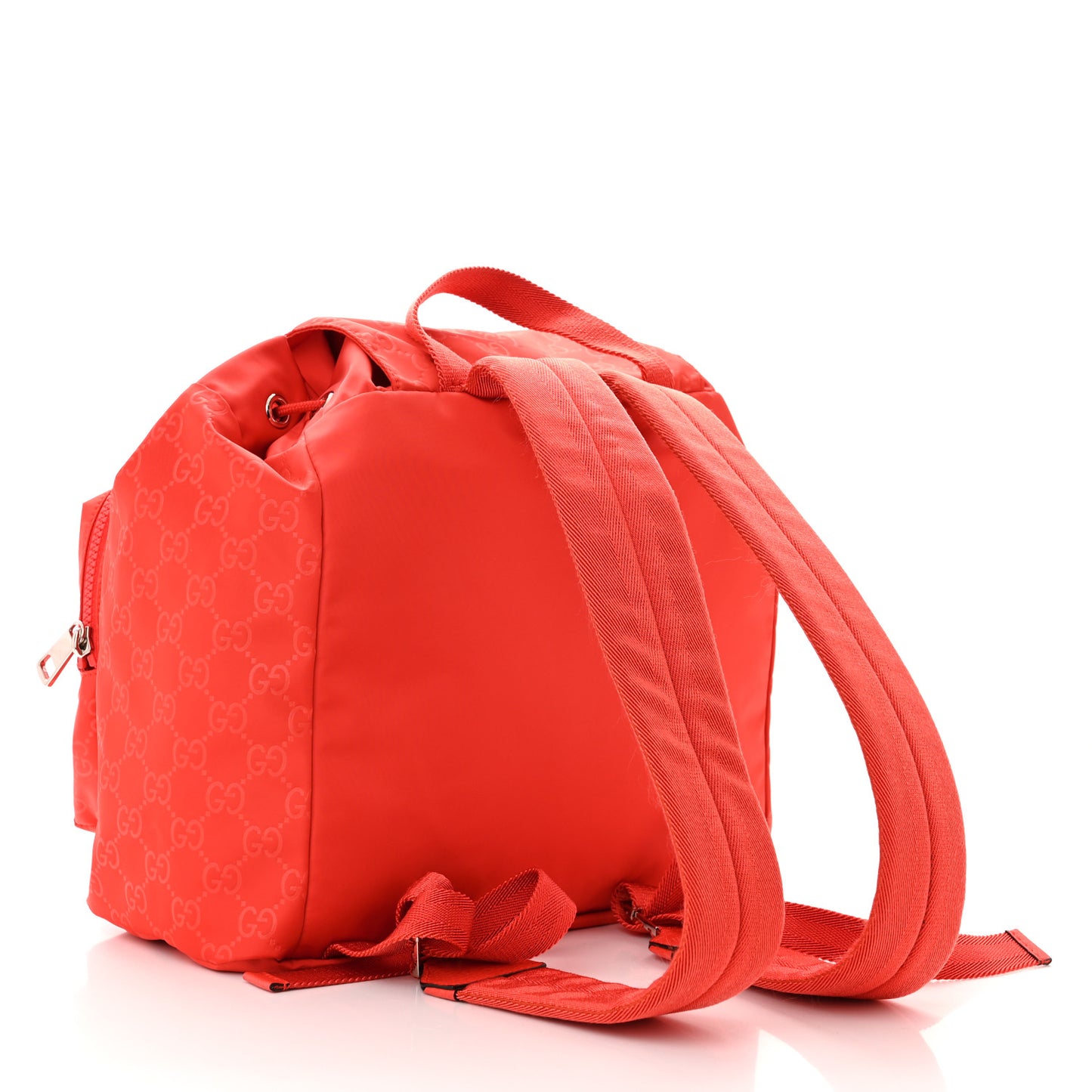 Nylon Monogram Small Single Buckle Backpack Red