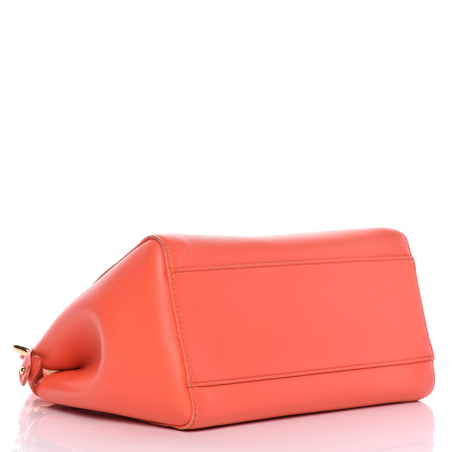 Fendi Nappa Mini Peekaboo Iconic Satchel Azalea 4 of 11