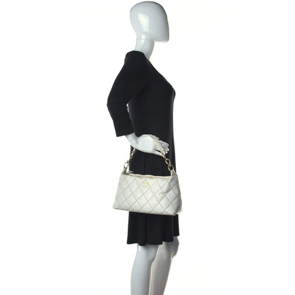Chanel Calfskin Wild Stitch Surpique Hobo Ivory 2 of 13