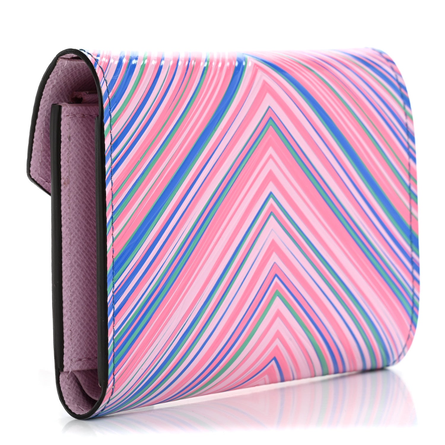 Louis Vuitton Epi Tropical Victorine Wallet Blue Rose 3 of 9