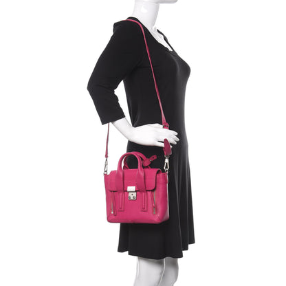 3.1 Phillip Lim Textured Calfskin Mini Pashli Satchel Magenta 2 of 11