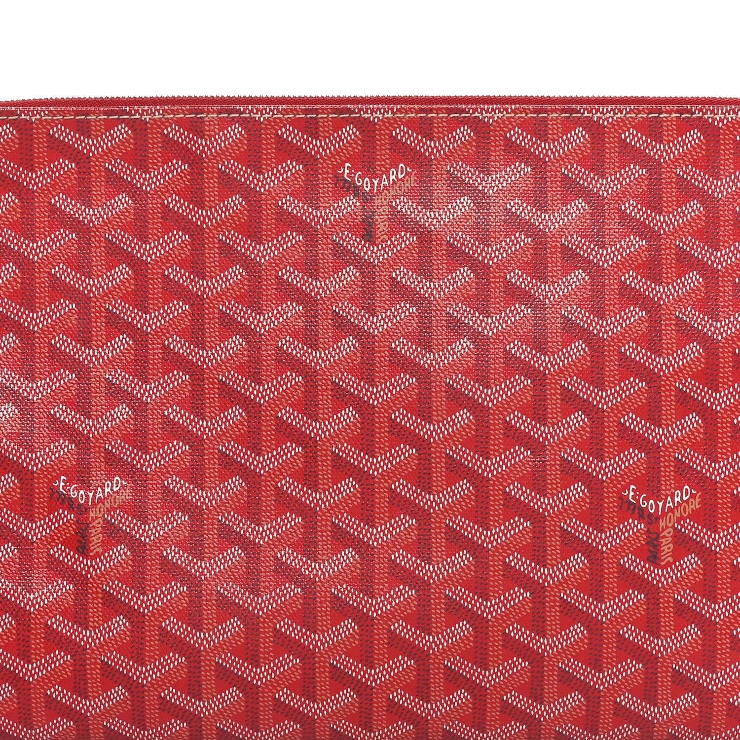 Goyard Goyardine Senat Pochette MM Red 7 of 10