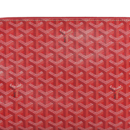 Goyard Goyardine Senat Pochette MM Red 7 of 10