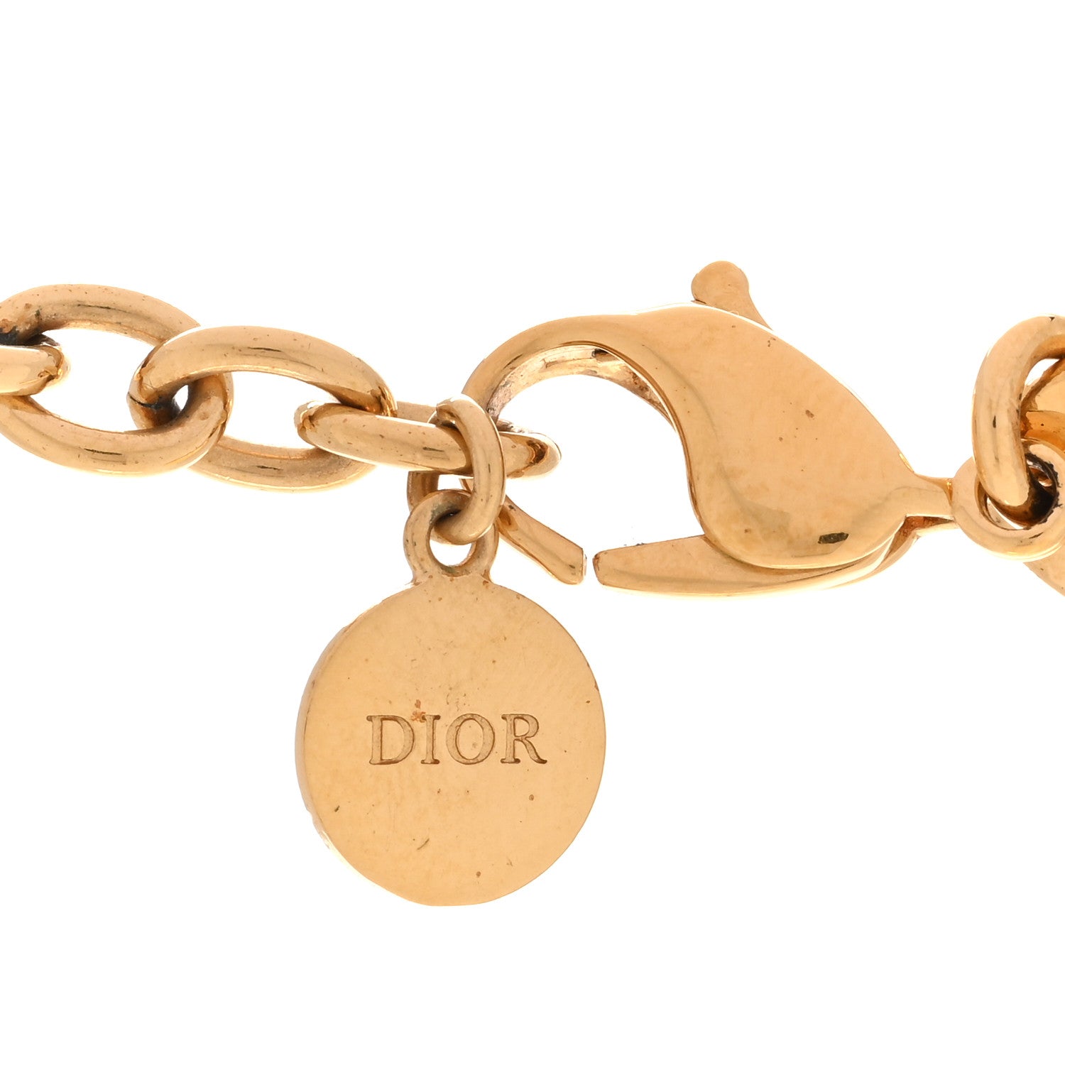 Christian Dior Metal CD Choker Necklace Gold 1873771 – FASHIONPHILE