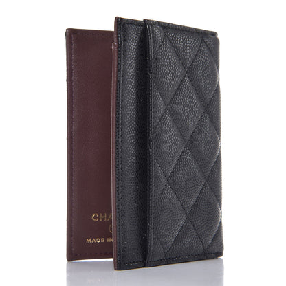 Chanel Caviar Quilted Card Holder Wallet Black 3 of 8