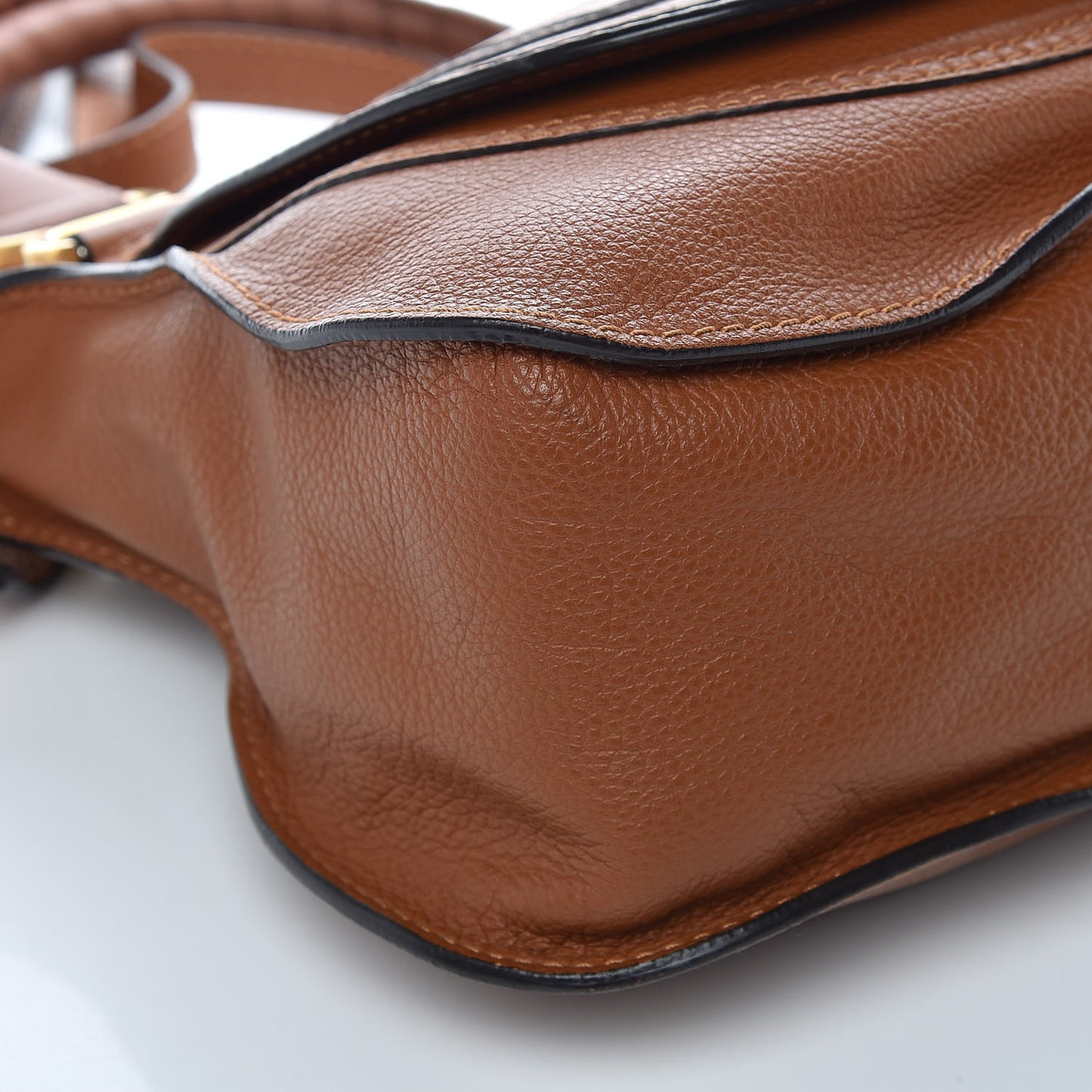 Calfskin Medium Marcie Satchel Tan