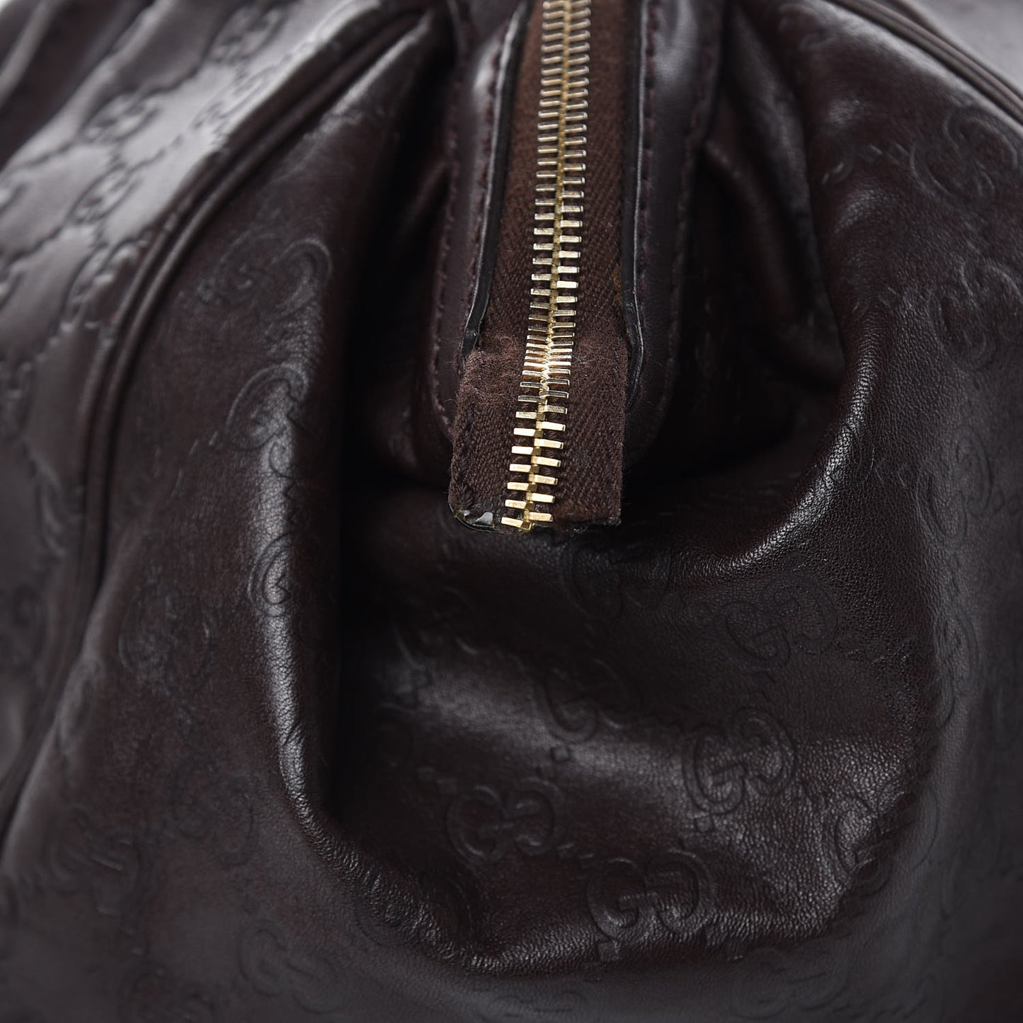Guccissima Medium Sukey Boston Chocolate