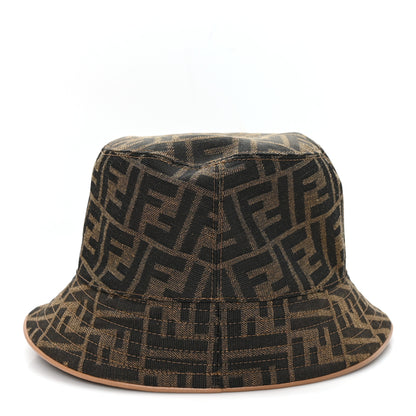 Fendi Technical Fabric FF Reversible Bucket Hat L Tobacco Beige 5 of 10