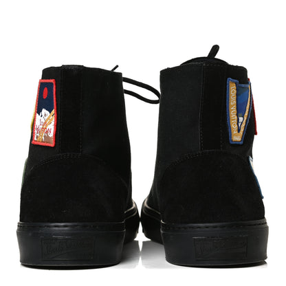 Louis Vuitton Canvas Alps Tattoo Sneaker Boots 9 Black 6 of 11