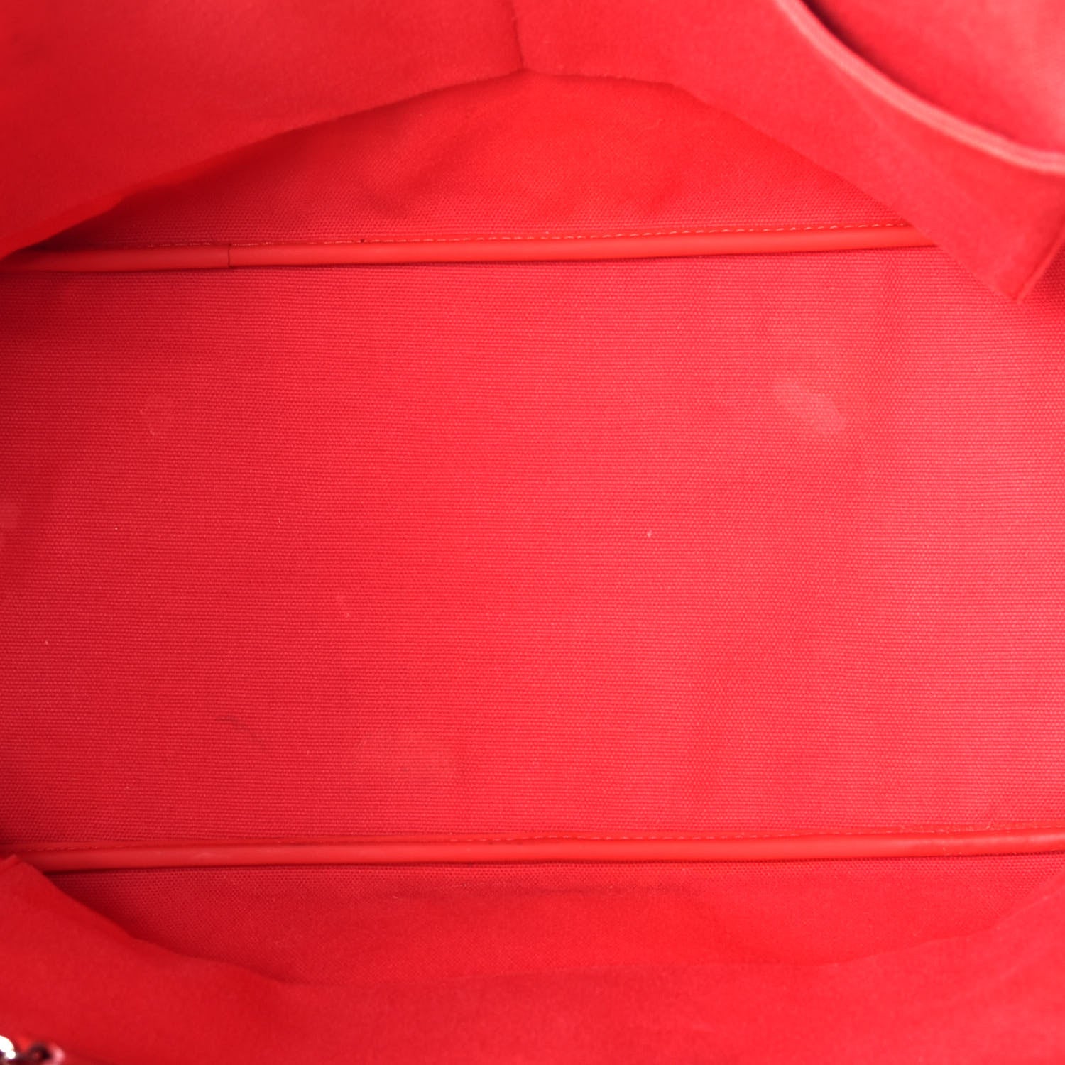 Christian Dior Coated Canvas Cannage Panarea Shopping Tote Red 8 of 17