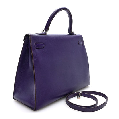 Hermes Epsom Kelly Sellier 35 Iris 3 of 10
