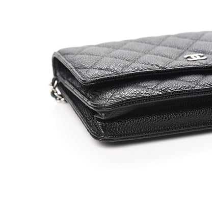 Chanel Caviar Quilted Wallet On Chain WOC Black 8 of 11