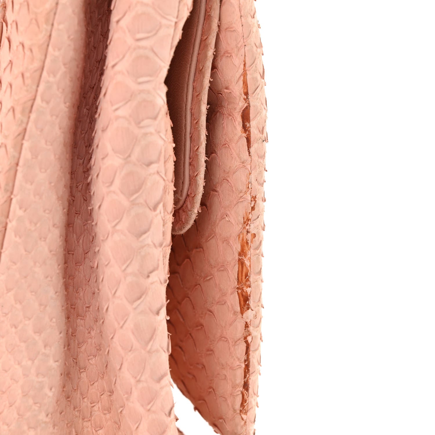 Chanel Snakeskin Maxi Double Flap Pink 17 of 18
